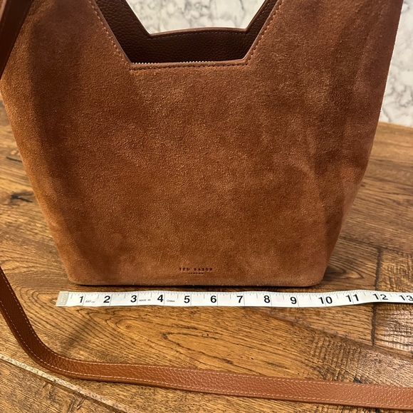 Ted Baker Leather And Suede Hexagon Handle Shopper Bag - Picture 7 of 17